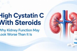 High cystatin C with steroids