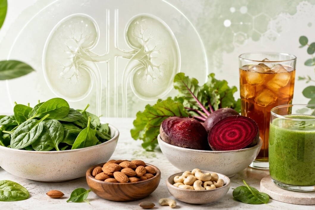 high oxalate foods damage the kidneys