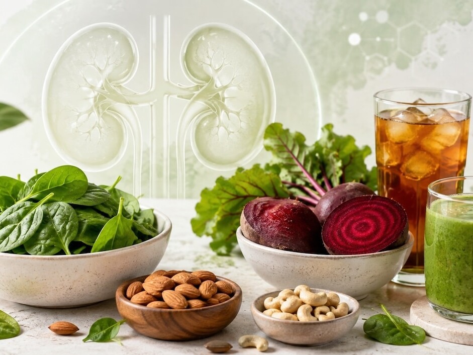 high oxalate foods damage the kidneys